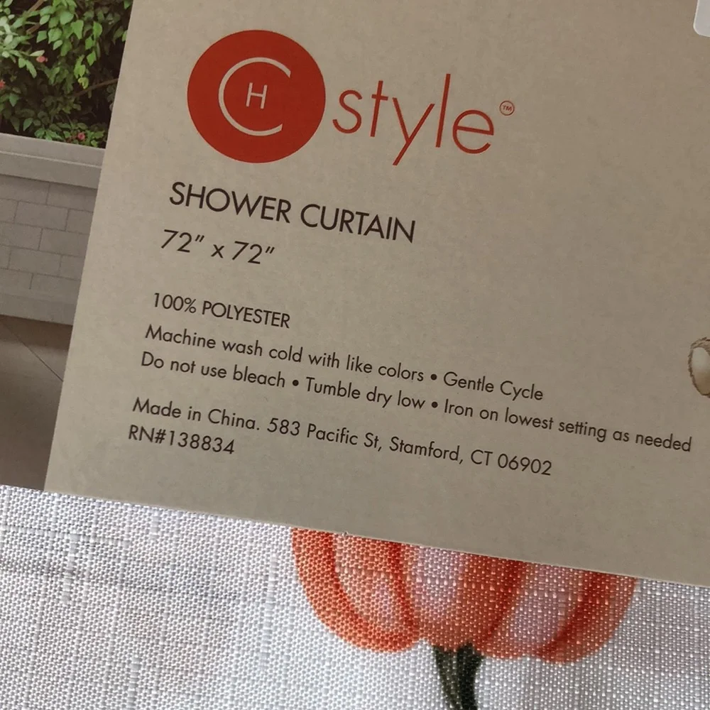 CH Style Teddy Bears and Pumpkins Shower Curtain
